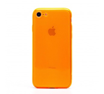 Чехол-накладка - SC344 для "Apple iPhone 7/8/SE 2022" (transparent/orange) (232072)#2019046