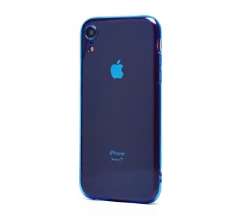 Чехол-накладка - SC344 для "Apple iPhone XR" (transparent/blue) (232070)#2019055