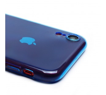 Чехол-накладка - SC344 для "Apple iPhone XR" (transparent/blue) (232070)#2055940