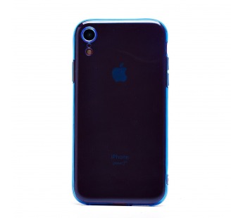 Чехол-накладка - SC344 для "Apple iPhone XR" (transparent/blue) (232070)#2019054