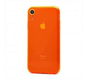 Чехол-накладка - SC344 для "Apple iPhone XR" (transparent/orange) (232067)#2019057