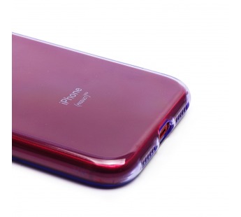 Чехол-накладка - SC344 для "Apple iPhone XR" (transparent/violet) (232069)#2055950