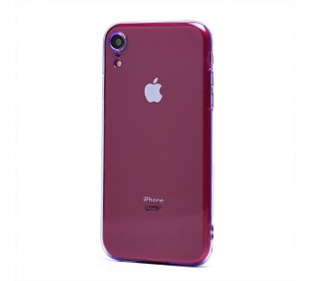 Чехол-накладка - SC344 для "Apple iPhone XR" (transparent/violet) (232069)#2019061