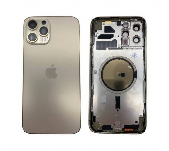 Корпус iPhone 12 Pro Max (Оригинал 100% Снятый) Золото (Без комплекта)#2021458