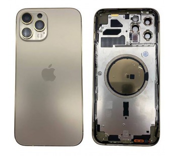Корпус iPhone 12 Pro Max (Оригинал 100% Снятый) Золото (Без комплекта)#2137407