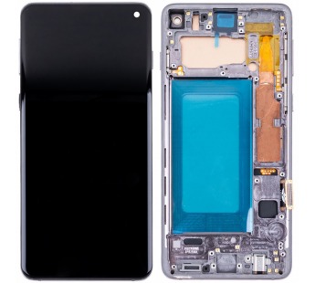Дисплей для Samsung Galaxy S10 (G973F) модуль с рамкой Черный - (In-Cell)#2079039