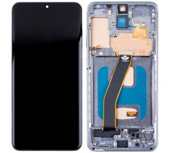 Дисплей для Samsung Galaxy S20 (G980F) модуль с рамкой Серый - (In-Cell)#2079052