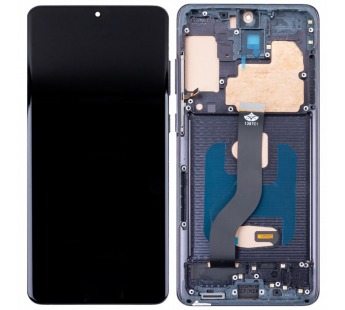 Дисплей для Samsung Galaxy S20+ (G985F) модуль с рамкой Черный - (In-Cell)#2079050