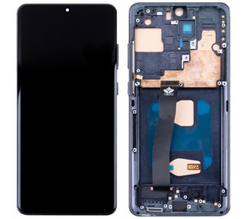 Дисплей для Samsung Galaxy S20 Ultra (G988B) модуль с рамкой Черный - (In-Cell)#2079146