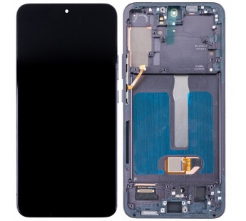 Дисплей для Samsung Galaxy S22+ (S906B) модуль с рамкой Черный - (OLED) (Full Size)#2078386