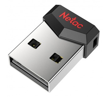 USB-флеш (USB 2.0) 64GB Netac UM81 Ultra металл Черный#2035219