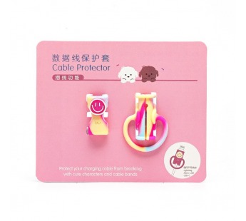 Защита кабеля - smile (pink/yellow) (231999)#2018136