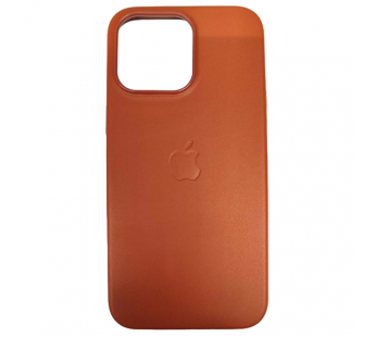 Чехол пластиковый Leather Case MagSafe ORG iPhone 15 коричневый#2044063