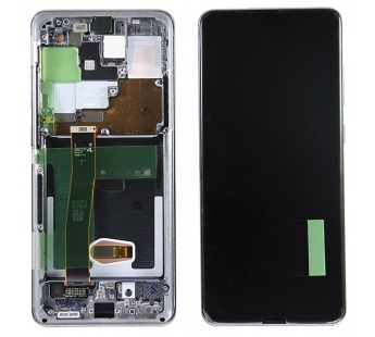 Дисплей для Samsung Galaxy S20 Ultra (G988B) модуль с рамкой Черный - OR (SP)#2099379