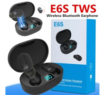 Беспроводные Bluetooth-наушники Earbuds E6S (черный)#2037017