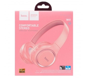 Bluetooth-наушники полноразмерные Hoco W41 (повр. уп.) (pink) (221060)#2015835