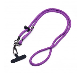 Шнурок - текстильный на шею регулируемый (violet) (231955)#2017550