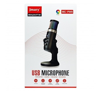 Микрофон Jmary студийный MC-PW9 (black) (232698)#2142009