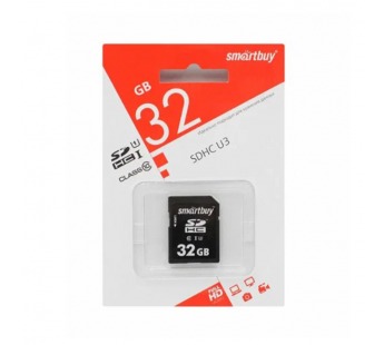 Карта памяти Smartbuy 32GB Class 10 U3 SDHC#2117171