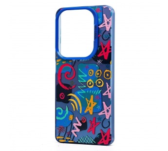 Чехол-накладка - PC094 для "Infinix Hot 40 Pro" (узоры) (transparent/black) (233822)#2094422