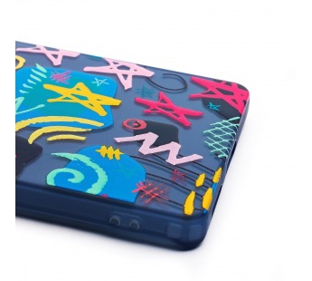 Чехол-накладка - PC094 для "Infinix Note 40 Pro" (узоры) (transparent/black) (233827)#2094419