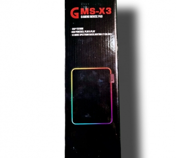 Коврик для мыши и клавиатуры с RGB подсветкой 350x250х3, DiForce, черный#2015948