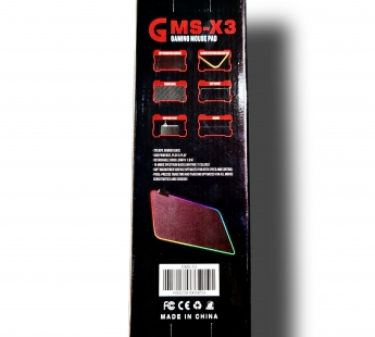 Коврик для мыши и клавиатуры с RGB подсветкой 350x250х3, DiForce, черный#2015953