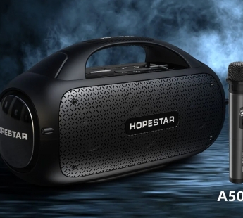 Колонка беспроводная  HOPESTAR A50 PARTY 80W, (USB,FM,TF card)  цвет черный#2015958