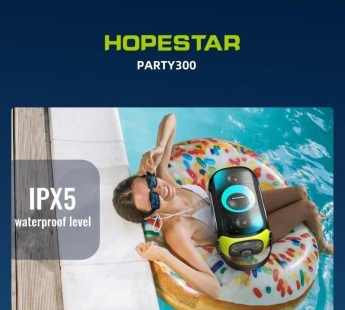 Колонка беспроводная  HOPESTAR PARTY 300 80W, (USB,FM,TF card)  цвет красный#2015999