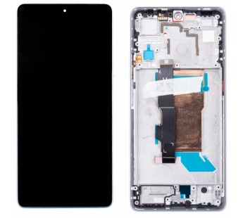 Дисплей для Xiaomi Poco F5 (23049PCD8G) модуль с рамкой Белый - OR (SP)#2126275