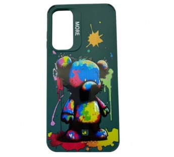 Чехол Samsung A25 5G (2024) Креатив Медвежонок Зеленый#2084629