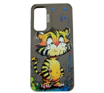 Чехол Samsung A25 5G (2024) Креатив Тигренок Серый#2084626