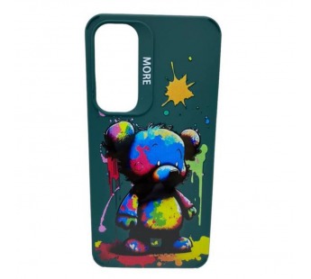 Чехол Samsung A55 5G (2024) Креатив Медвежонок Зеленый#2021117