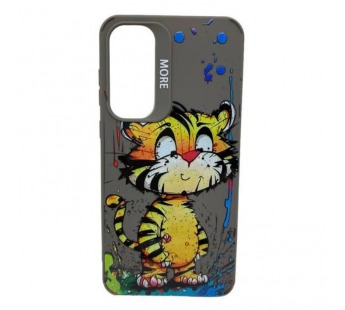 Чехол Samsung A55 5G (2024) Креатив Тигренок Серый#2021114