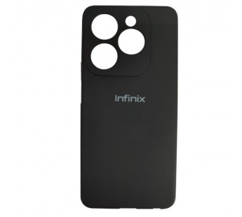 Чехол силиконовый Infinix HOT 40i Silicone Cover с лого черный#2020565