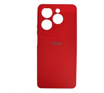 Чехол силиконовый Tecno Spark 20 Pro Silicone Cover с лого красный#2020141