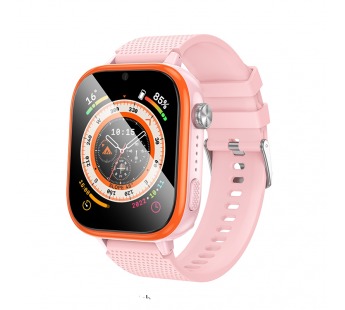 Детские смарт-часы HOCO Y101 4G GPS (розовый)#2112630