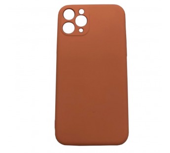 Чехол iPhone 11 Pro Silicone Case 1.5mm Full низ и камера с Лого Оранжевый#2070075