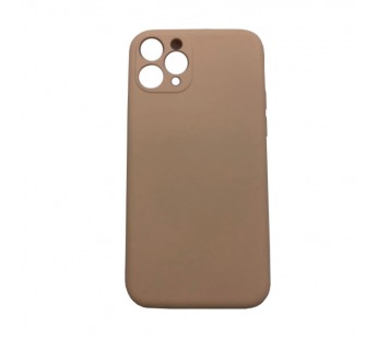 Чехол iPhone 11 Pro Silicone Case 1.5mm Full низ и камера с Лого Розовый Песок#2021007