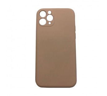 Чехол iPhone 11 Pro Silicone Case 1.5mm Full низ и камера с Лого Розовый Песок#2070072