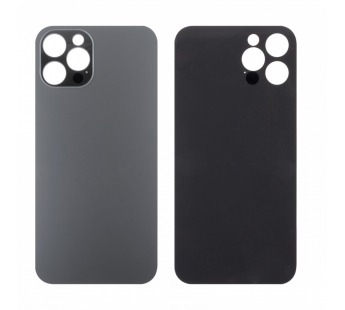 Задняя крышка для iPhone 12 Pro (A2407) Серый (стекло, узкий вырез под камеру, логотип)#2068976