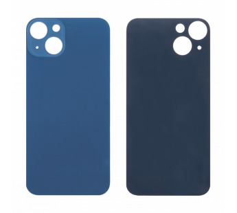 Задняя крышка для iPhone 13 (A2635) Синий (стекло, узкий вырез под камеру, логотип)#2068975
