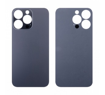 Задняя крышка для iPhone 13 Pro (A2640) Серый (стекло, узкий вырез под камеру, логотип)#2068974