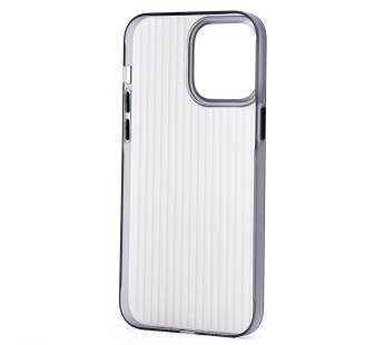 Чехол-накладка - PC089 для "Apple iPhone 14 Pro Max" (matte transparent/black) (231811)#2083333