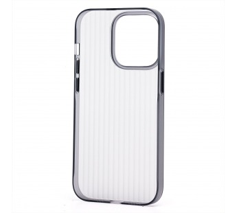 Чехол-накладка - PC089 для "Apple iPhone 14 Pro" (matte transparent/black) (231819)#2083323