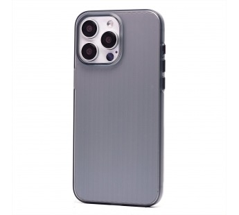 Чехол-накладка - PC089 для "Apple iPhone 15 Pro Max" (matte transparent/black) (231787)#2083381