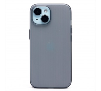 Чехол-накладка - PC089 для "Apple iPhone 15" (matte transparent/black) (231803)#2021633