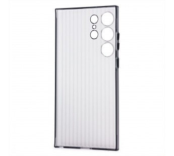 Чехол-накладка - PC089 для "Samsung Galaxy S23 Ultra" (matte transparent/black) (231875)#2083409