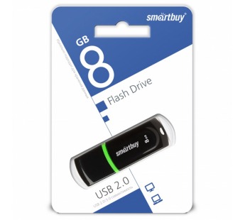 8GB накопитель SMARTBUY Paean черный#2020066