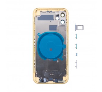 Корпус для iPhone 11 (One Sim) Желтый - Премиум#2126140